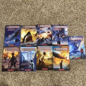 I Survived book lot with Panic In Pompeii and Magic Treehouse Titanic